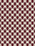 Crimson Cream Interlocking Star Rug