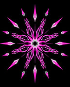 Vibrant Pink Starburst Bloom Rug