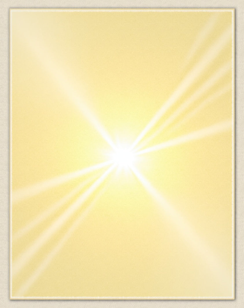 Golden Sunburst Radiant Flare Rug