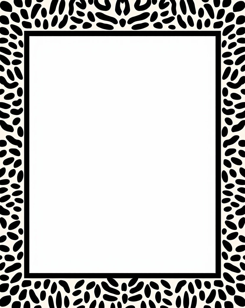 Bold Black And White Spots Rug