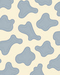 Soft Blue Organic Cloud Shapes Rug