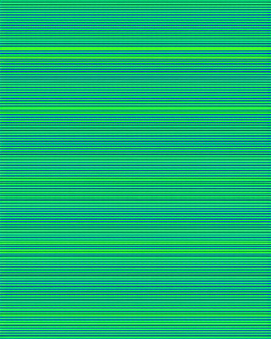 Vibrant Lime Blue Stripe Rug