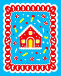Red Gingerbread House Candy Land Rug