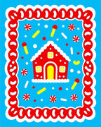 Red Gingerbread House Candy Land Rug