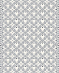 Pale Gray Lattice Organic Medallion Rug