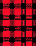 Classic Red Black Buffalo Check Tartan Rug