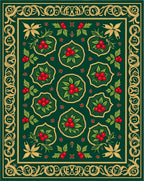 Emerald Scarlet Berry Ornamental Rug