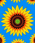 Radiant Yellow Sunflower Intricate Bloom Rug