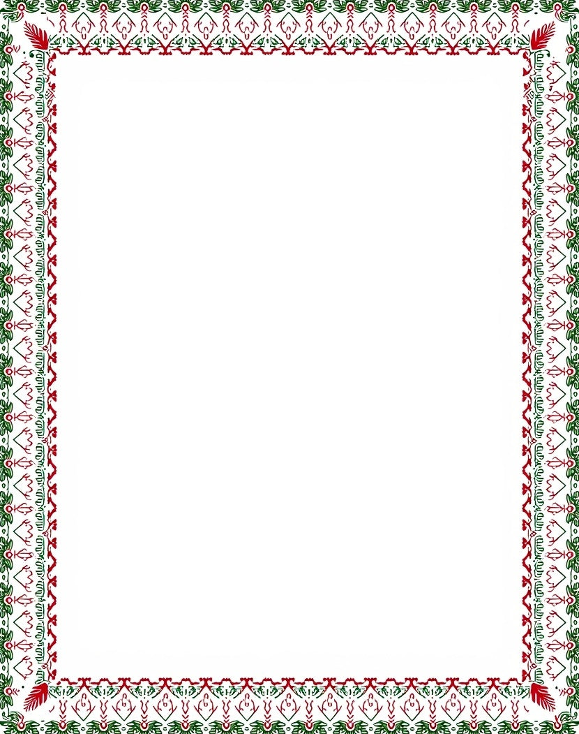 Crimson Green Floral Edged Rectangular Frame Rug