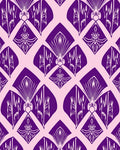 Deep Purple Art Deco Fan Rug