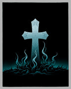 Aquatic Gothic Cross Fire Rug