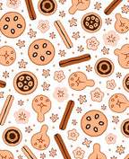 Warm Cookies And Flowers Pattern Rug