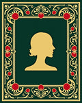 Gold Silhouette Botanical Frame Rug