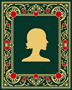Gold Silhouette Botanical Frame Rug