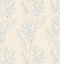 Pale Blue Botanical Willow Vines Rug