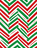 Bold Red Green Chevron Zigzag Rug