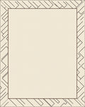 Modern Cream Geometric Edge Rug