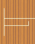 Warm Wood Grain Line Accent Rug