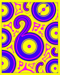 Retro Pink Blue Yellow Vinyl Record Rug