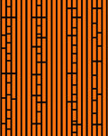 Bold Orange Vertical Stripe Accents Rug