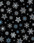 Winter White Blue Snowflake Scatter Rug