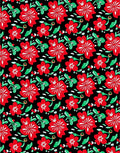 Enchanting Crimson Floral Sprigs Rug