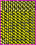 Bold Yellow Abstract Jigsaw Puzzle Rug