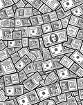 United States Dollar Paper Illustration Rug