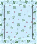 Light Blue Snowflake Winter Wonder Rug