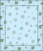 Light Blue Snowflake Winter Wonder Rug