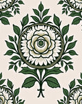 Ornate Verdant Leaf Bloom Rug