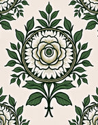 Ornate Verdant Leaf Bloom Rug