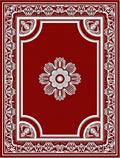 Classic Crimson Floral Medallion Rug