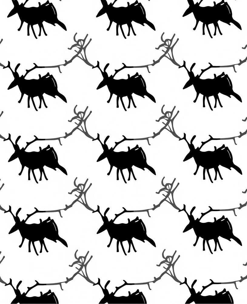 Black Elk Branch Repeating Pattern Rug