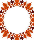 Autumn Leaf Mandala Wreath Rug