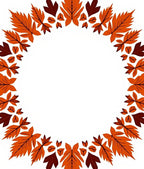 Autumn Leaf Mandala Wreath Rug