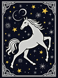 Celestial White Horse Starry Night Rug