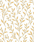 Golden Leaf Branch Whimsy Rug