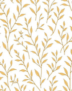 Golden Leaf Branch Whimsy Rug