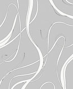 Modern Gray Woven Ribbon Swirl Rug