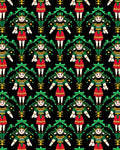 Folk Art Figure Emerald Green Red Rug