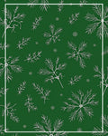 White Pine Needle Festive Snowflake Rug