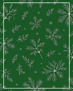 White Pine Needle Festive Snowflake Rug