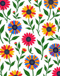 Vibrant Multicolor Floral Garden Bloom Rug