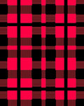 Bold Red Plaid Grid Textile Rug