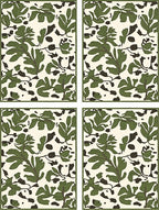 Green Leaf Organic Cream Rug