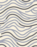 Cool Gray Wavy Lines Rug