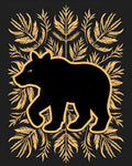 Black Bear Golden Foliage Harmony Rug