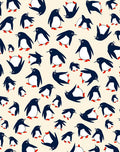 Playful Penguin Family Scene Rug
