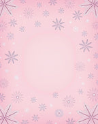 Fuchsia Snowflake Scatter Rug